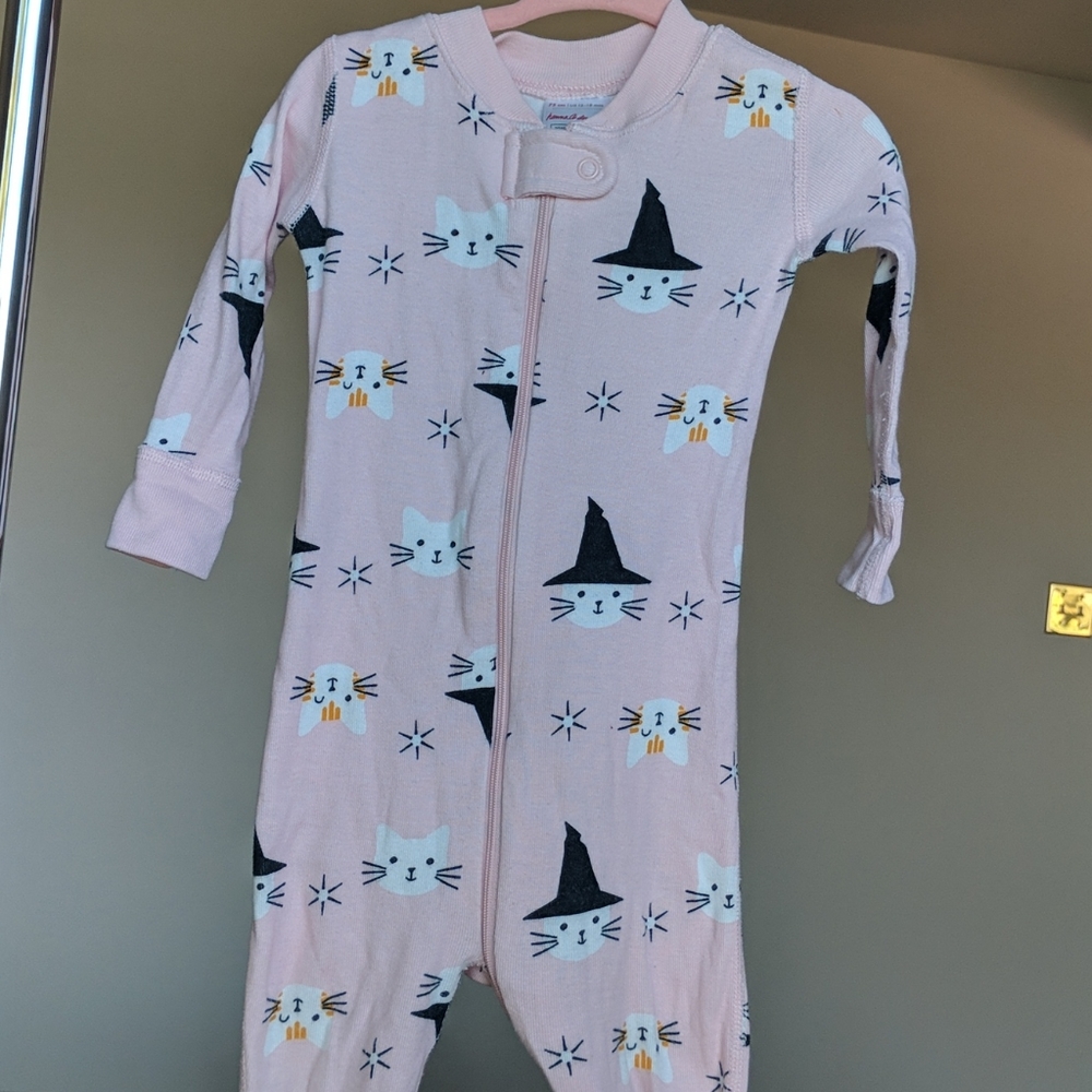 Hanna Andersson Halloween cat's pajamas vguc